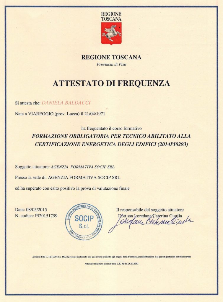 Qualifica certificatore energetico